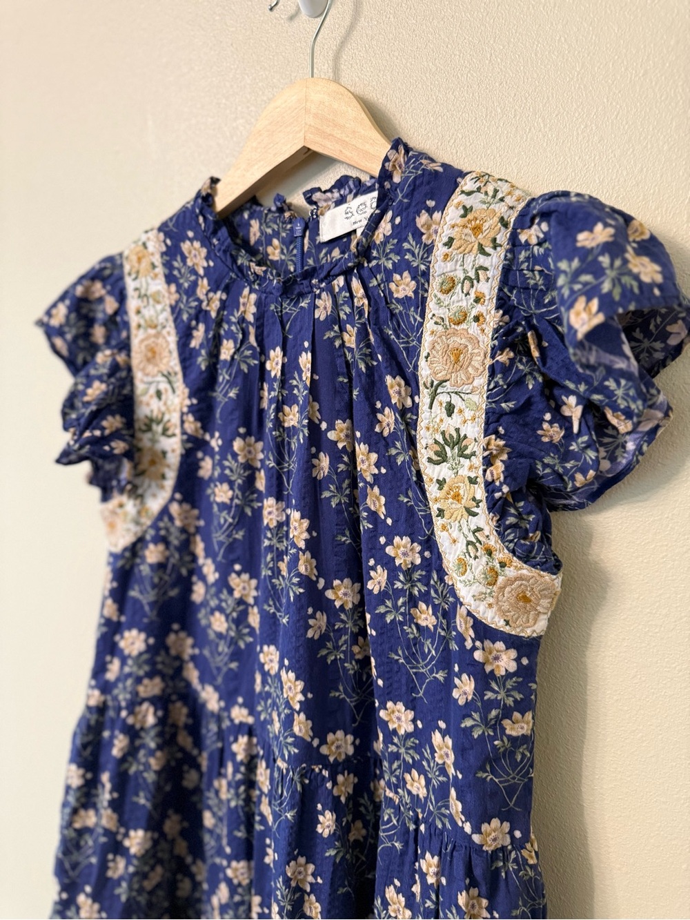 Sea New York Elizabeth Floral Flutter Sleeve Mini Dress XS - Picture 5 of 11